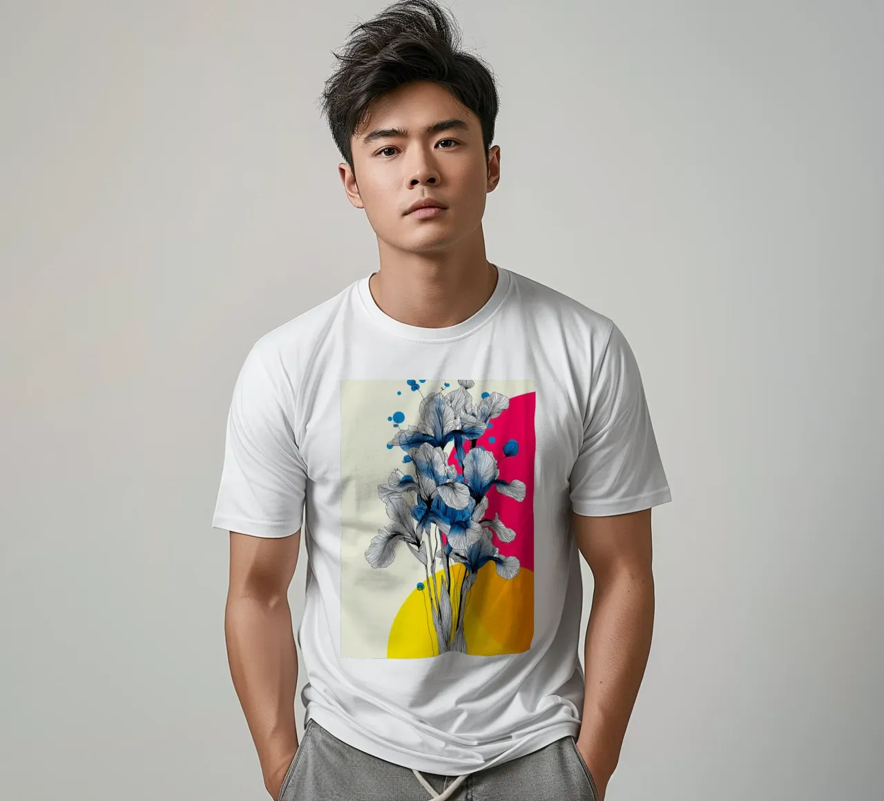 Fiori di iris t-shirt da Justyna Jaszke JBJart