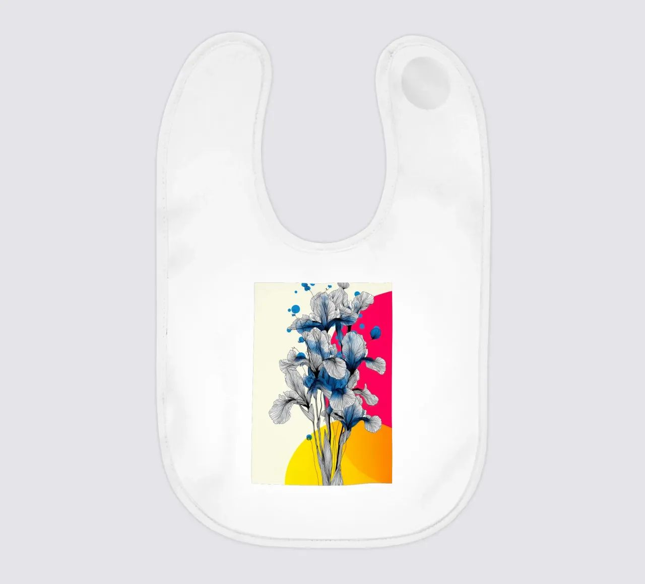 Fiori di iris bavaglino da Justyna Jaszke JBJart
