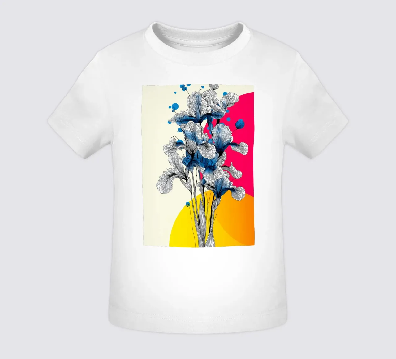 Fiori di iris maglietta neonato da Justyna Jaszke JBJart
