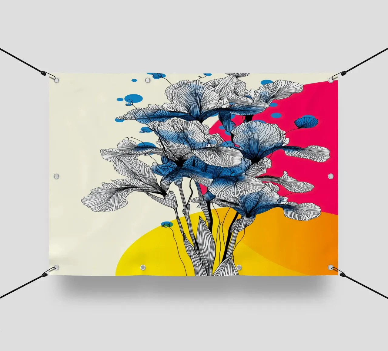Fiori di iris telo in pvc da Justyna Jaszke JBJart