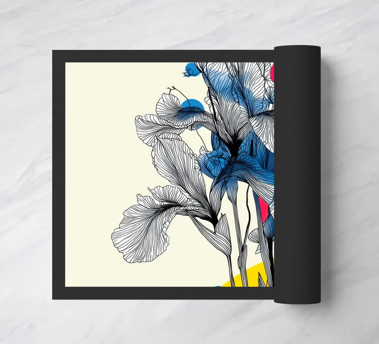 Fiori di iris zerbino da Justyna Jaszke JBJart