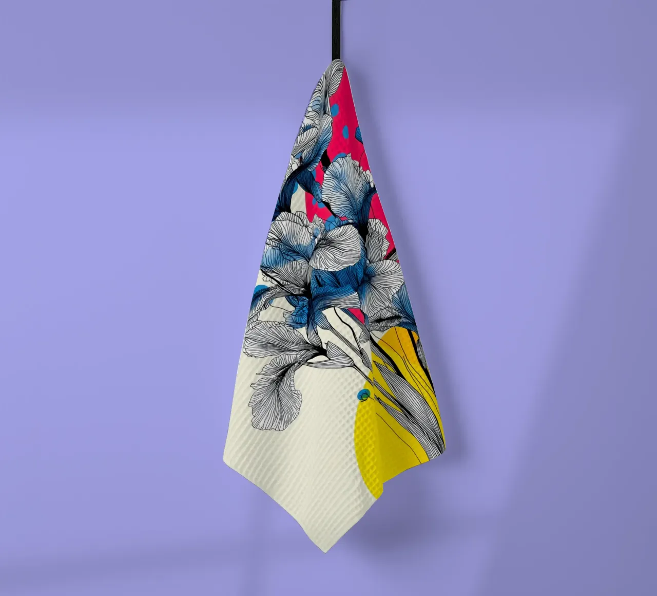 Fiori di iris canovaccio da cucina da Justyna Jaszke JBJart