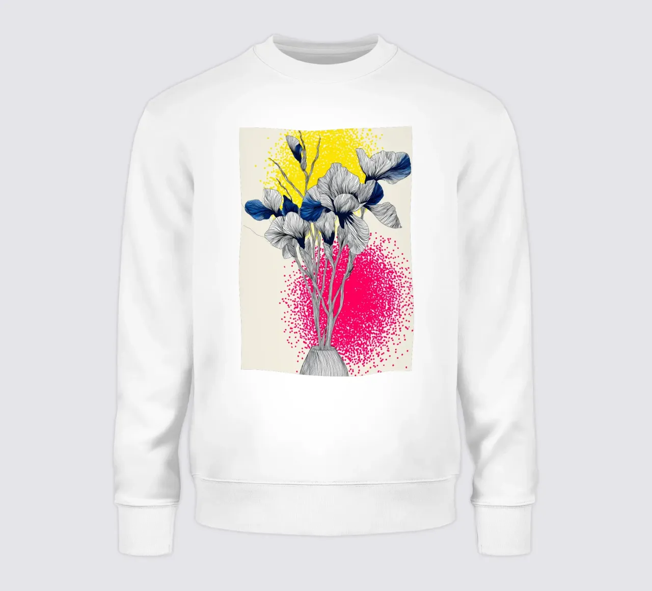 Fiori di iris felpa da Justyna Jaszke JBJart