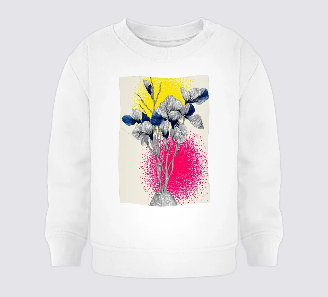 Fiori di iris felpa neonato da Justyna Jaszke JBJart
