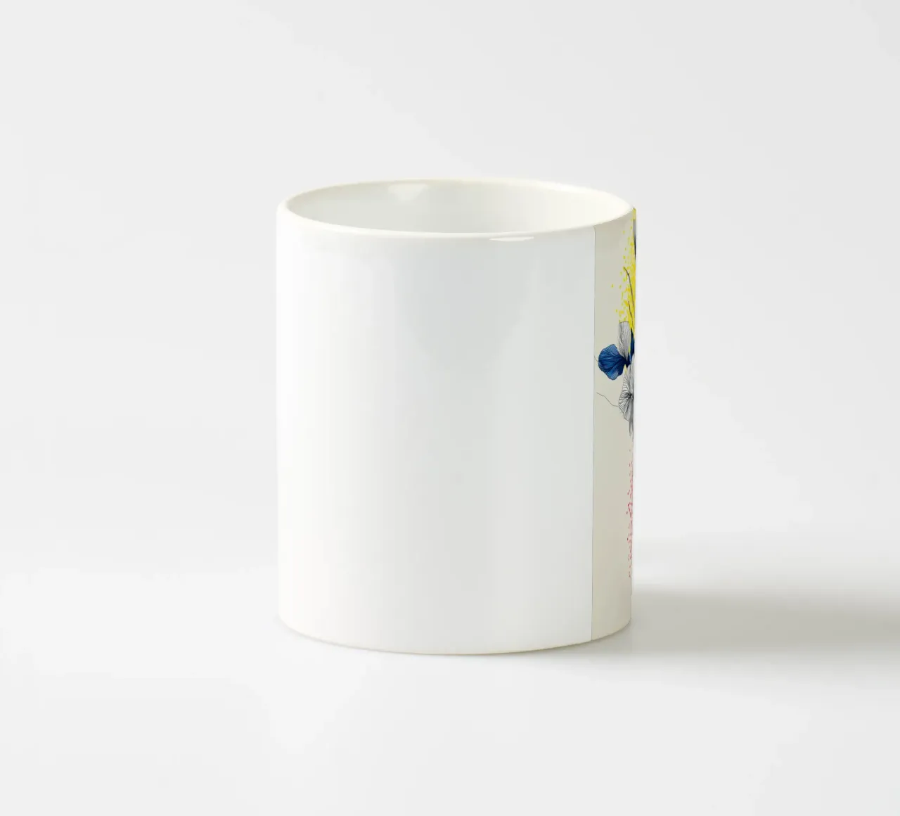 Fiori di iris tazza in ceramica da Justyna Jaszke JBJart