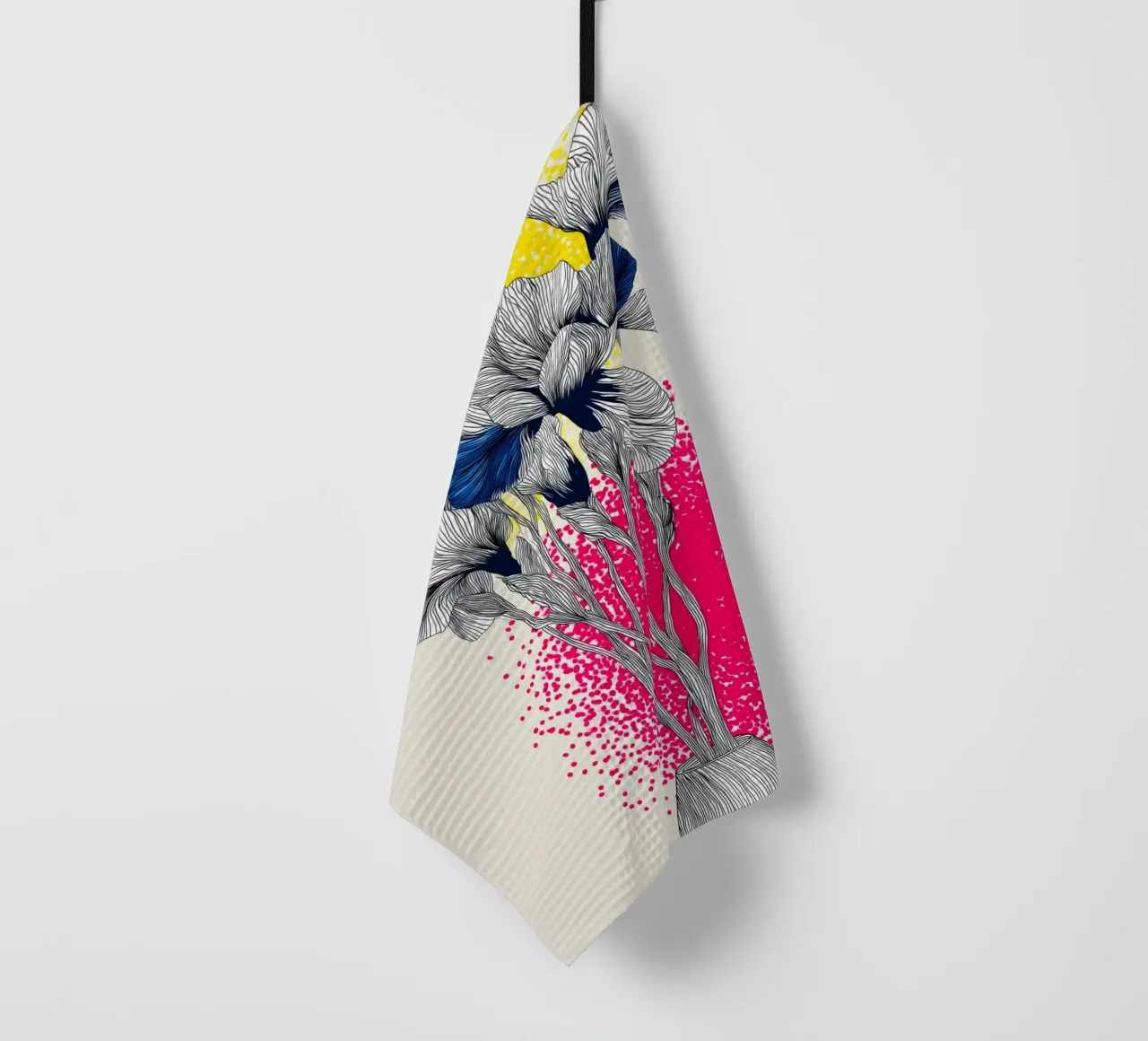 Fiori di iris canovaccio da cucina da Justyna Jaszke JBJart