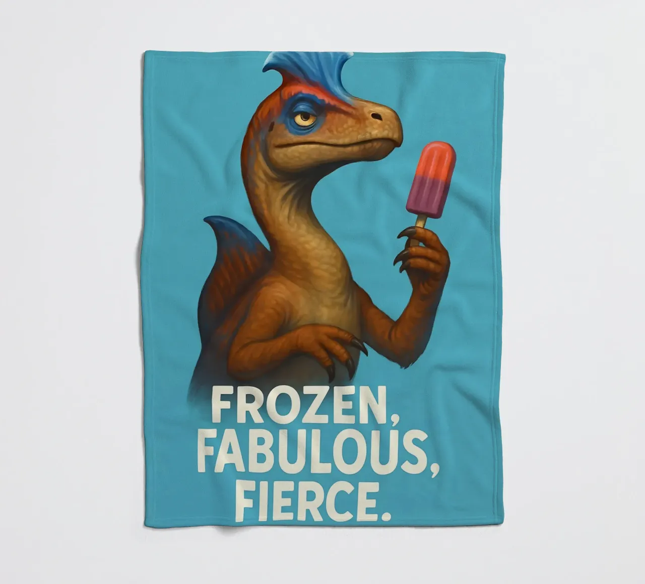 Divertente Meme del criolofosauro coperta in pile da Funny Humor Art