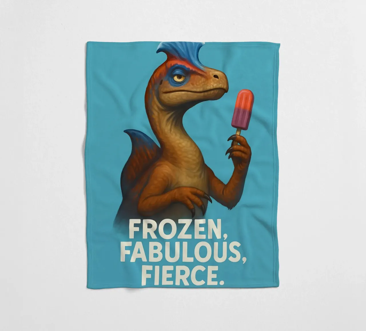 Divertente Meme del criolofosauro coperta in pile da Funny Humor Art