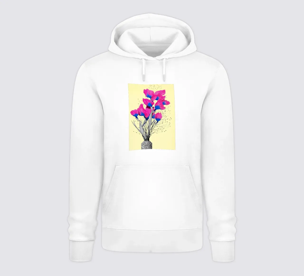 Fiori di iris felpa con cappuccio da Justyna Jaszke JBJart