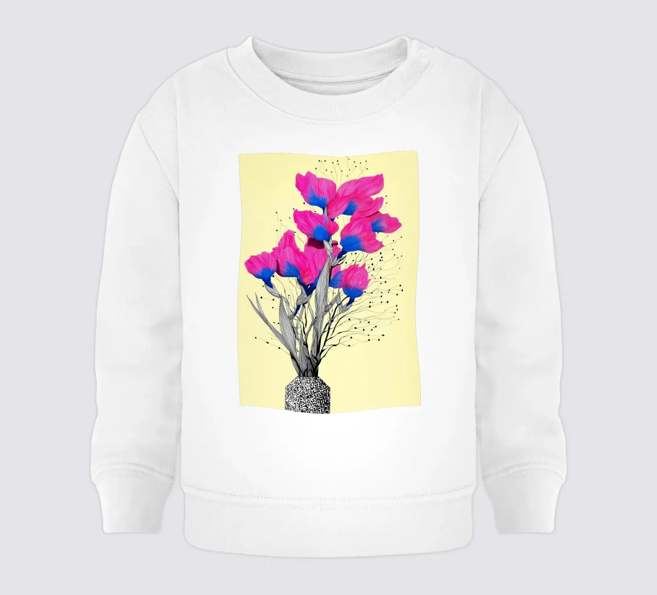 Fiori di iris felpa neonato da Justyna Jaszke JBJart