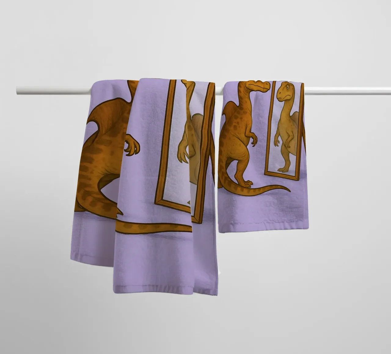 Funny Concavenator Meme asciugamano da bagno da Funny Humor Art