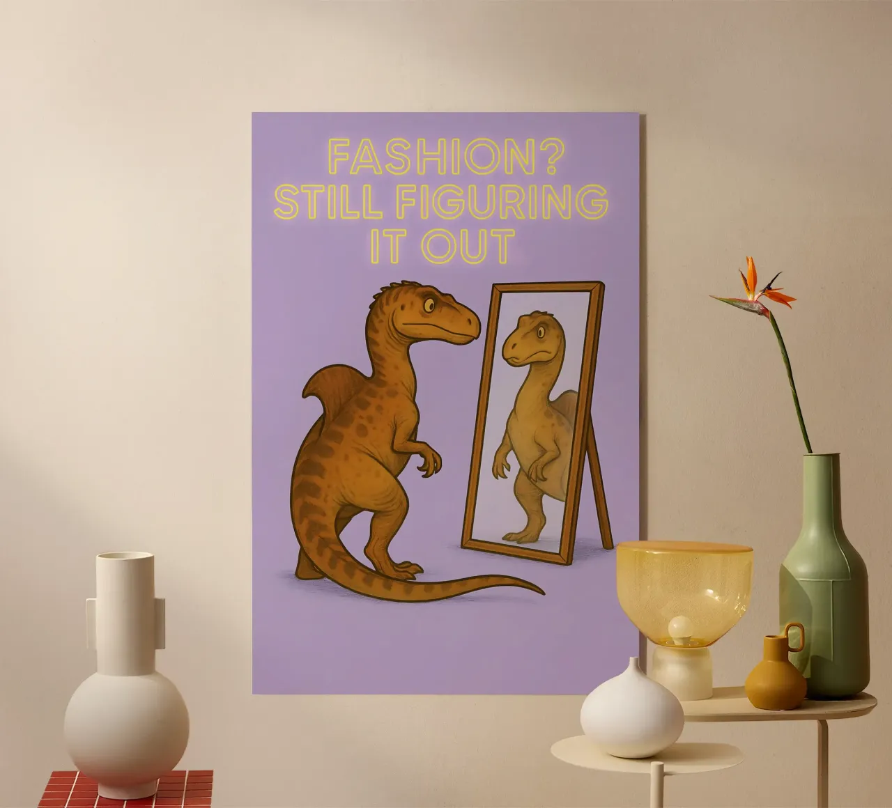 Funny Concavenator Meme plexiglass da Funny Humor Art
