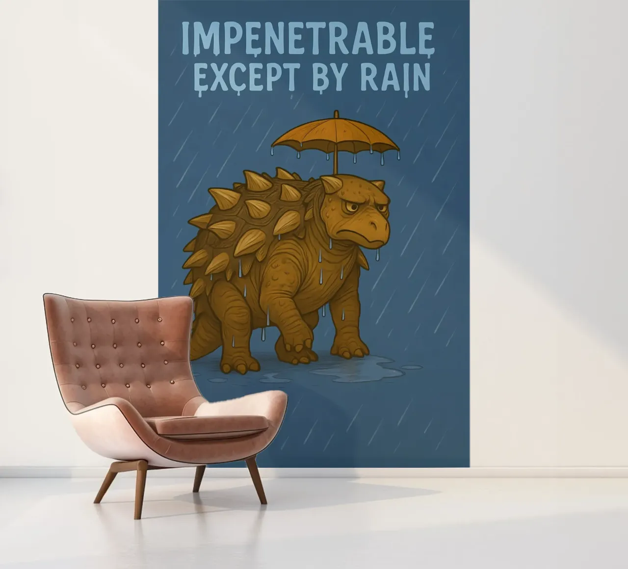Funny Edmontonia Meme carta da parati fotografica da Funny Humor Art