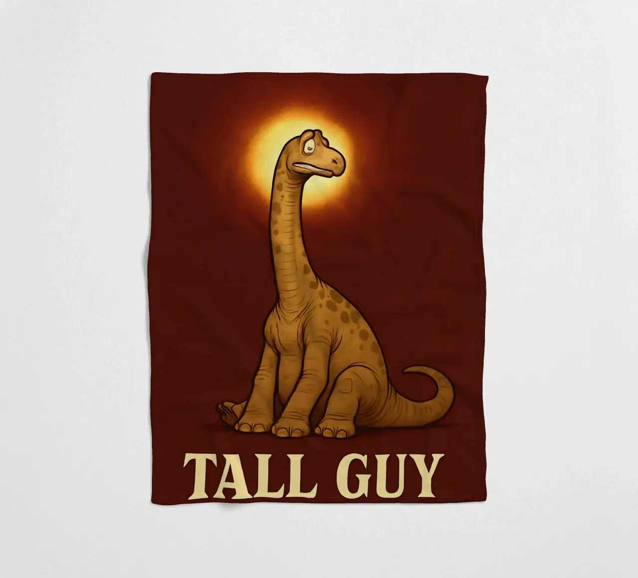 Meme divertente sul barosauro coperta in pile da Funny Humor Art