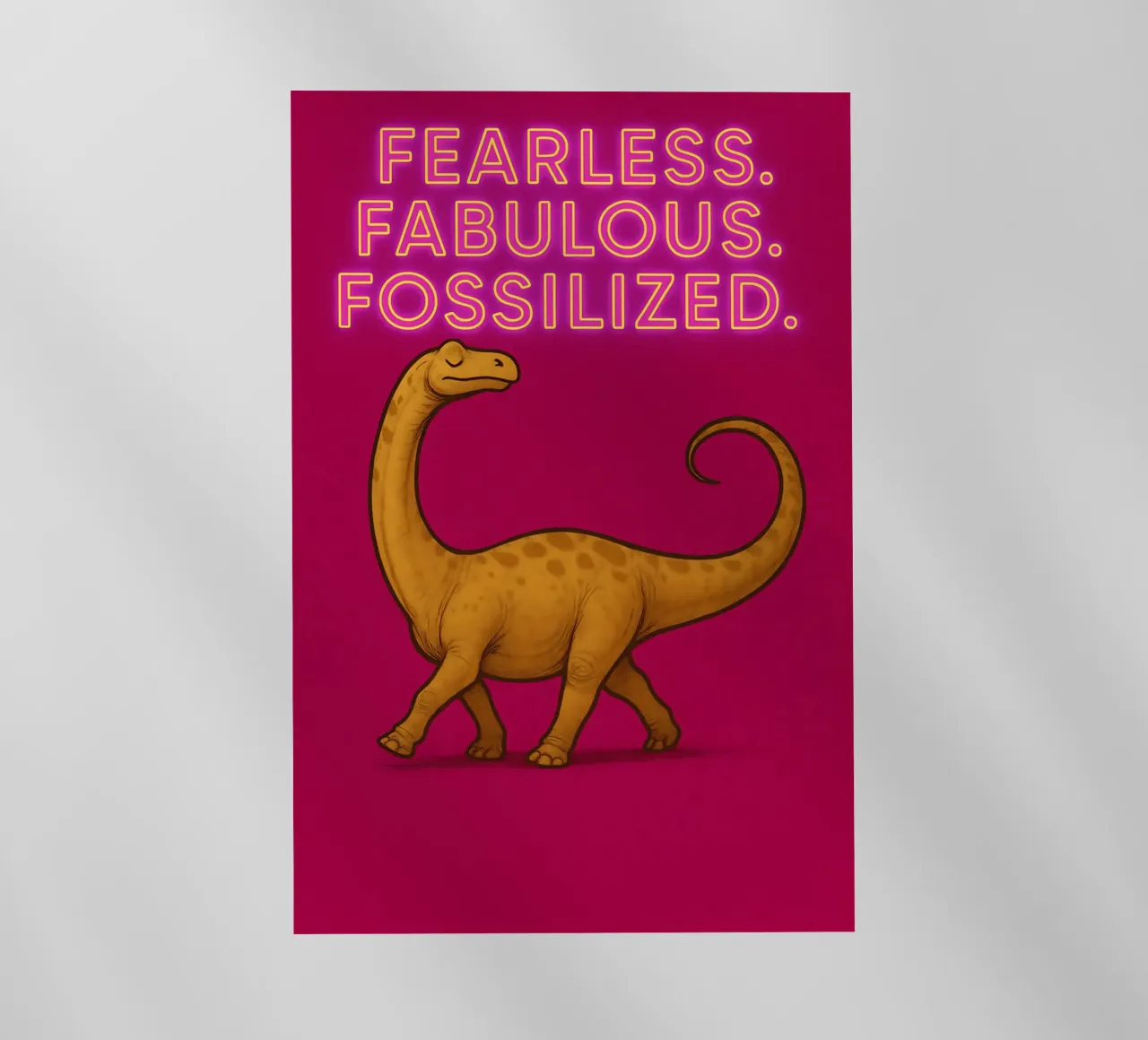 Divertente Meme di Dreadnoughtus pellicola backlit da Funny Humor Art
