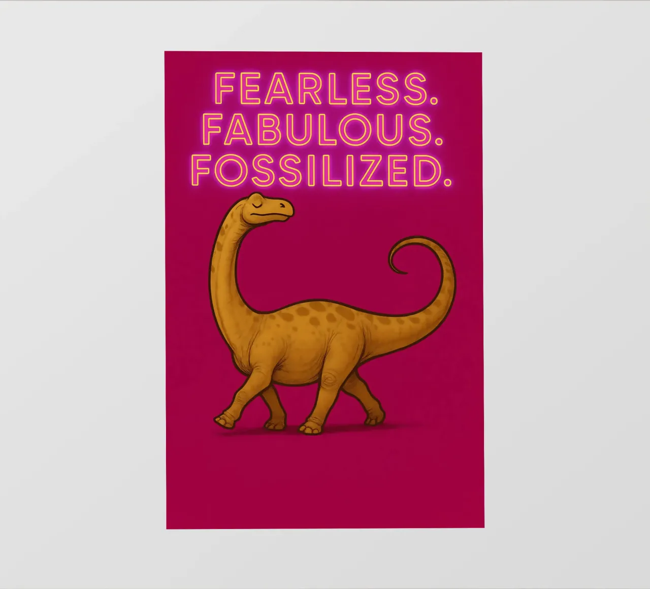 Divertente Meme di Dreadnoughtus pellicola backlit da Funny Humor Art