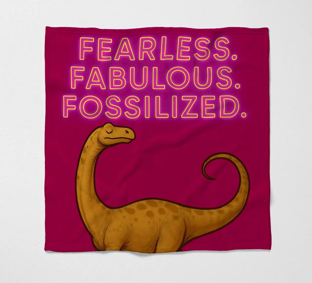 Divertente Meme di Dreadnoughtus coperta in pile da Funny Humor Art