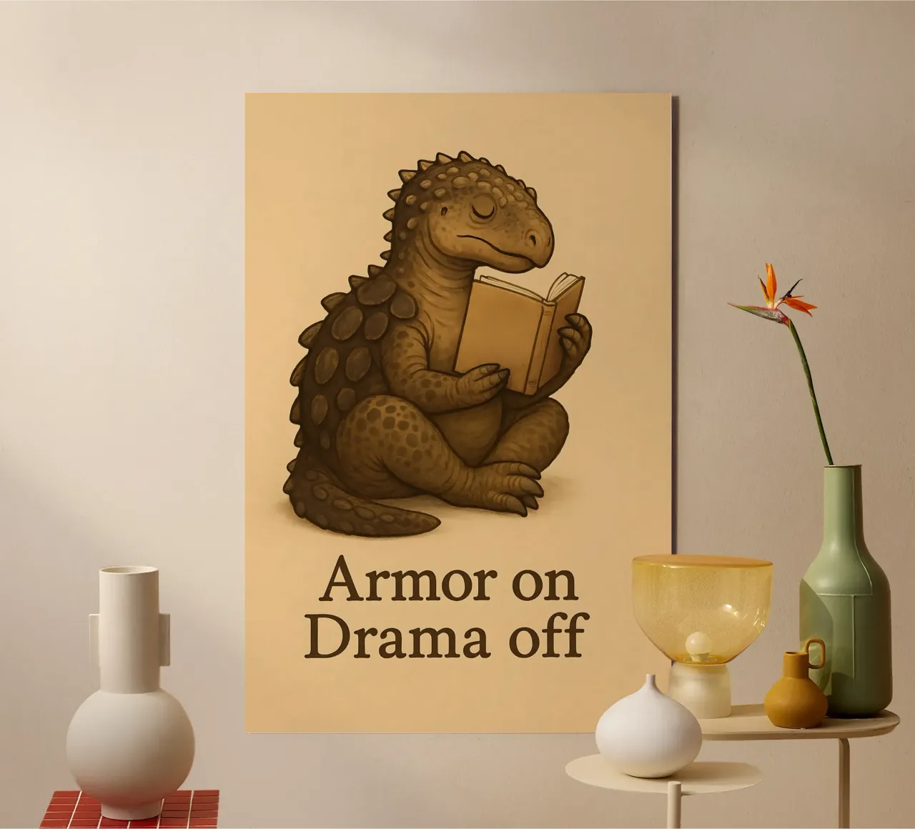 Divertente Minmi Meme alluminio dibond da Funny Humor Art
