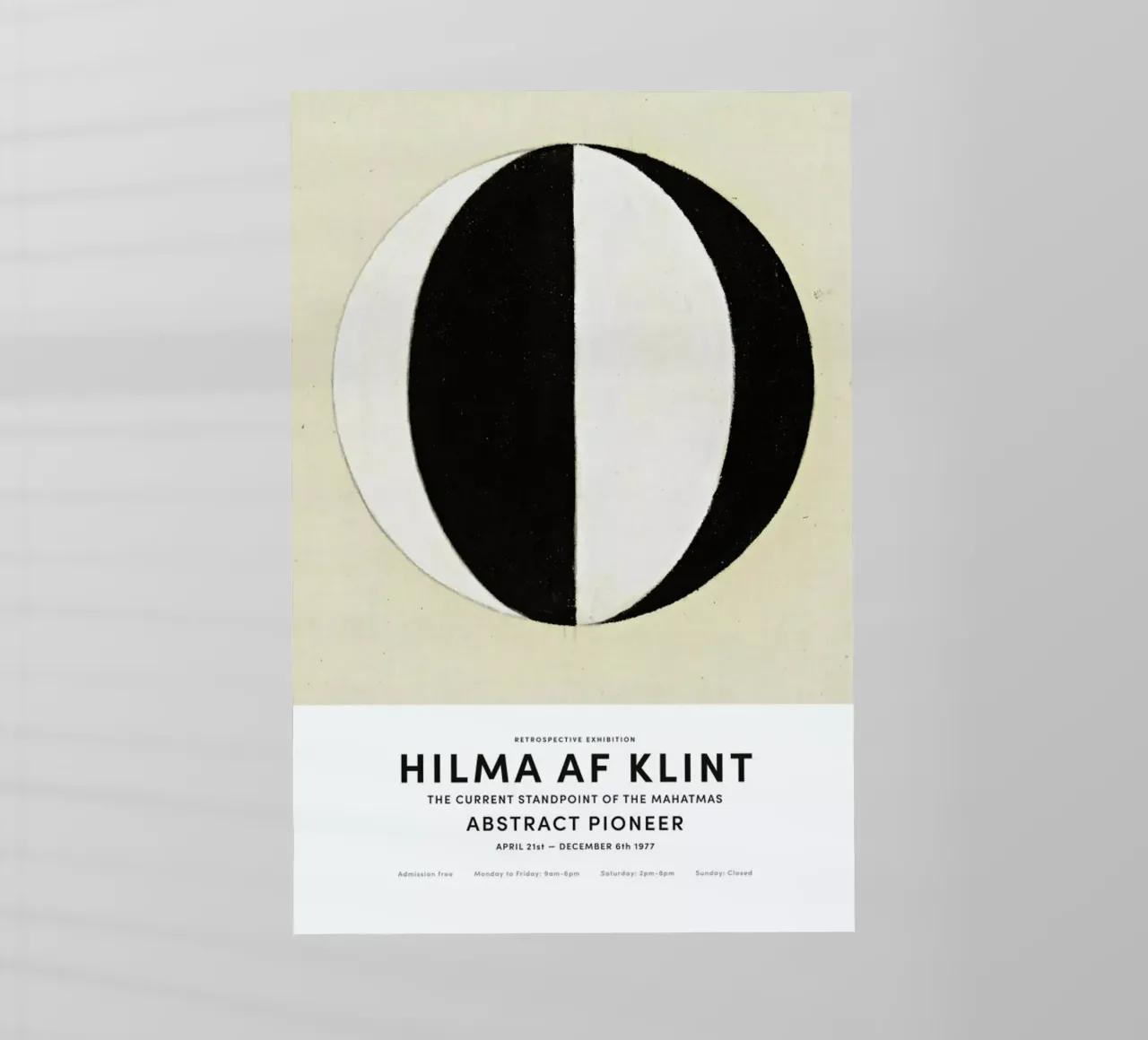 Hilma af Klint - The Current Standpoint of the Mahatmas II backlit film by Vintage by JUNIQE