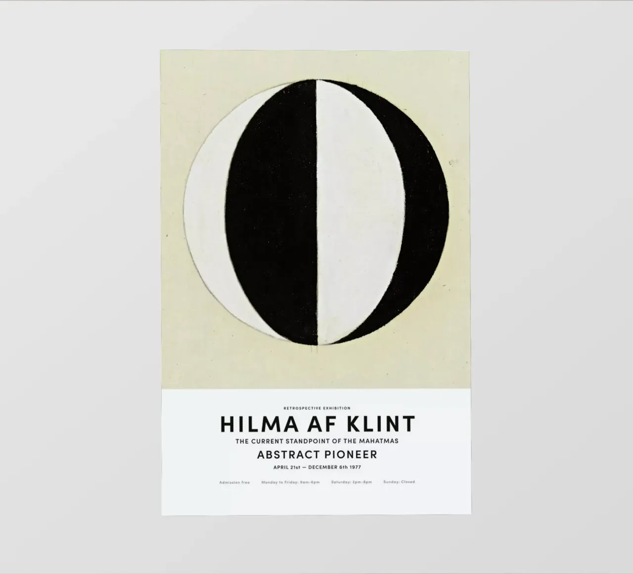 Hilma af Klint - The Current Standpoint of the Mahatmas II backlit film by Vintage by JUNIQE