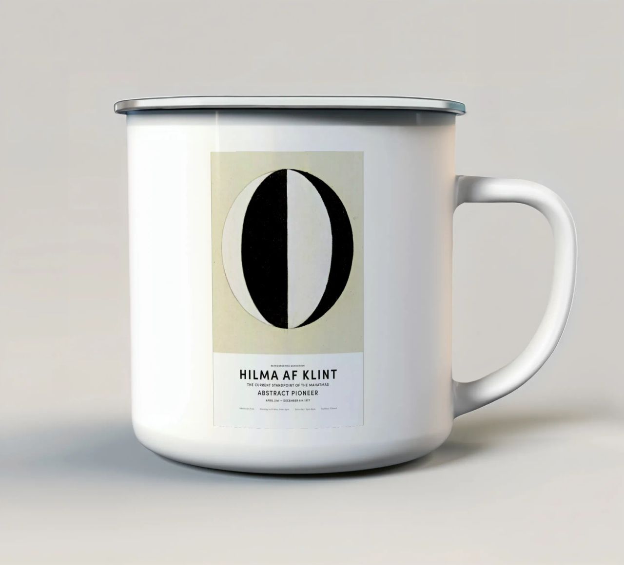 Hilma af Klint - The Current Standpoint of the Mahatmas II tazza in smalto da Vintage by JUNIQE