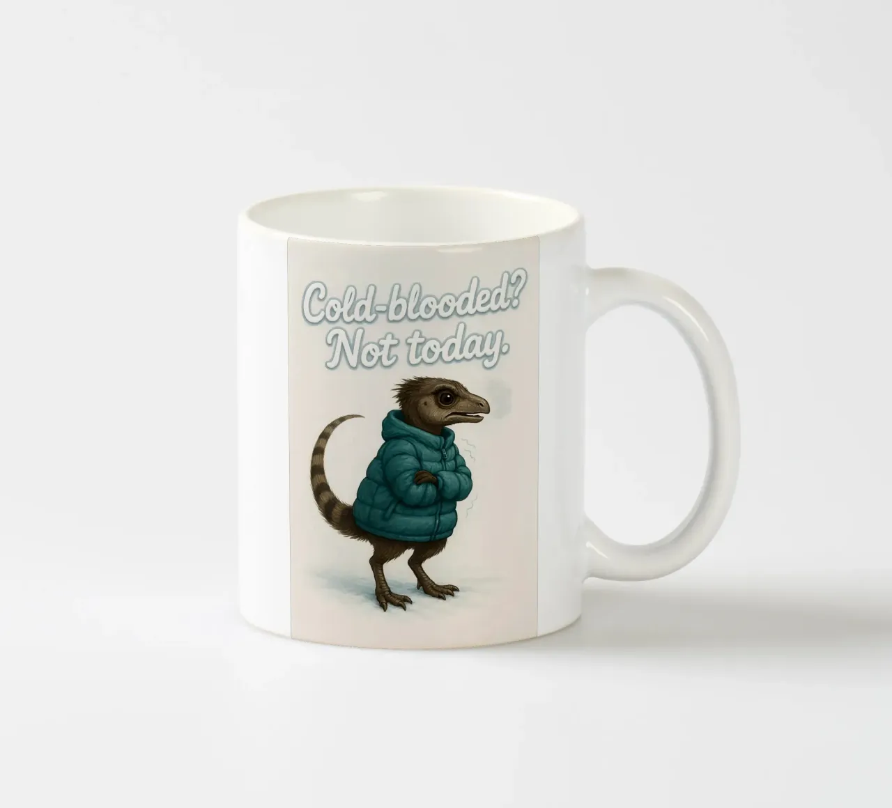 Divertente Meme di Leaellynasaura tazza in ceramica da Funny Humor Art