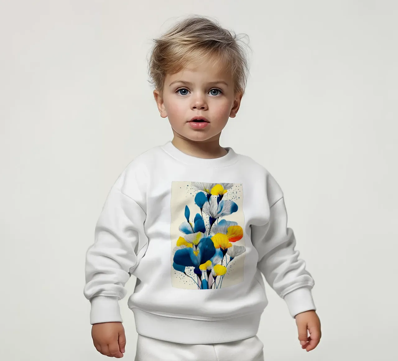 Fiori di iris felpa neonato da Justyna Jaszke JBJart