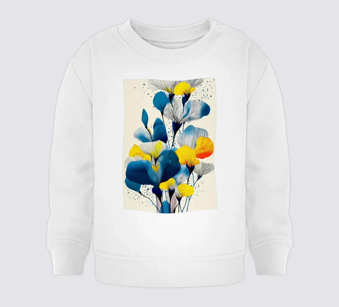 Fiori di iris felpa neonato da Justyna Jaszke JBJart