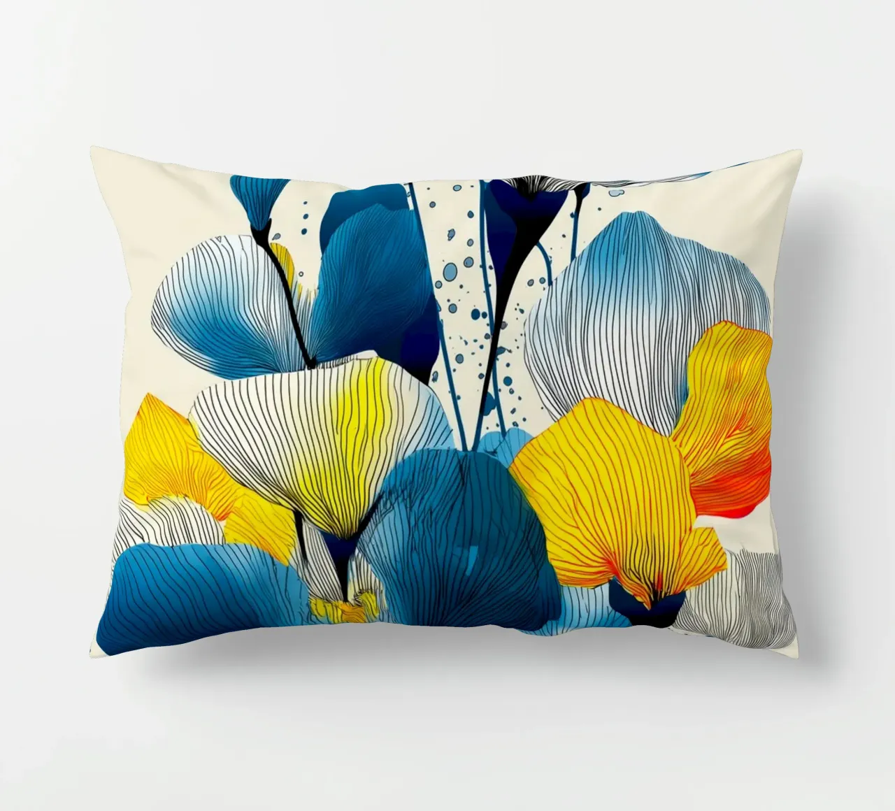 Fiori di iris cuscino da Justyna Jaszke JBJart