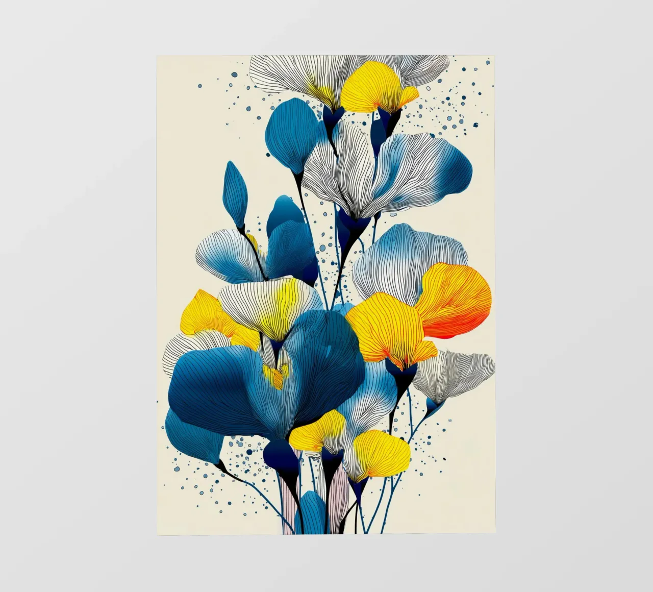 Fiori di iris telo in pvc da Justyna Jaszke JBJart