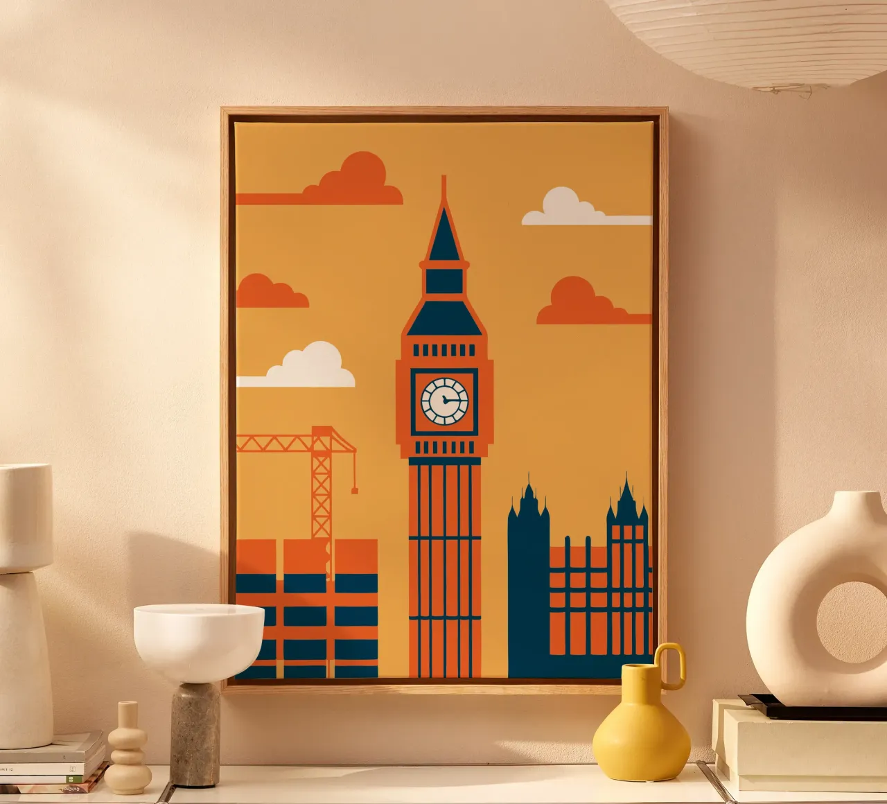 Città di Londra tela con Cornice a cassetta da TODAY'S SHOP