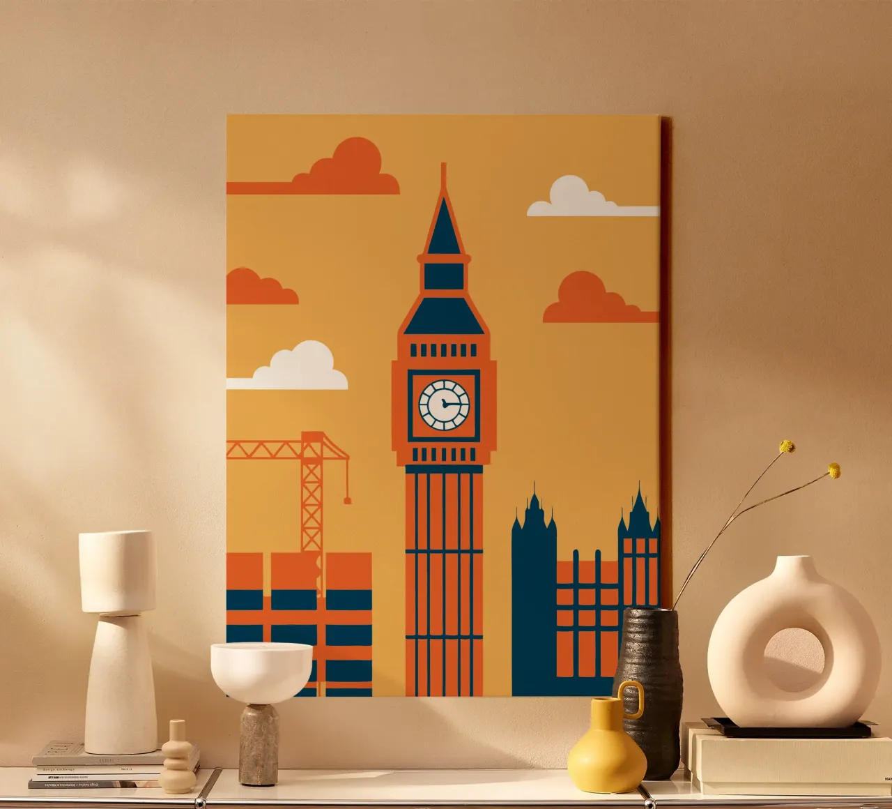 Città di Londra tela con Cornice a cassetta da TODAY'S SHOP