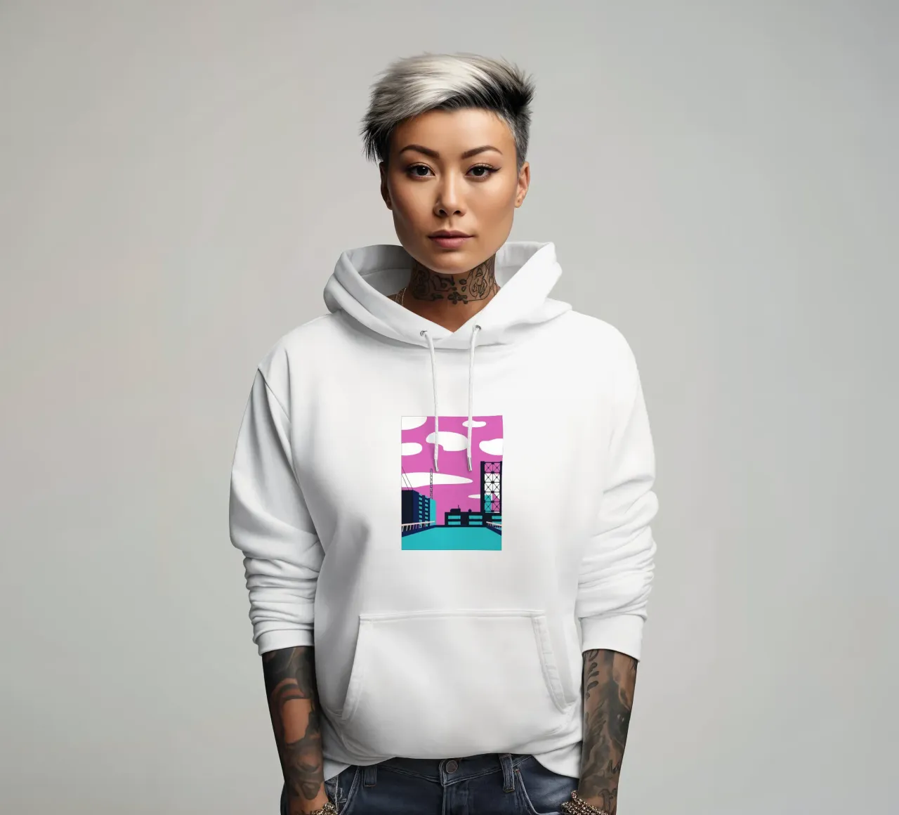 Sull'edificio felpa con cappuccio da TODAY'S SHOP