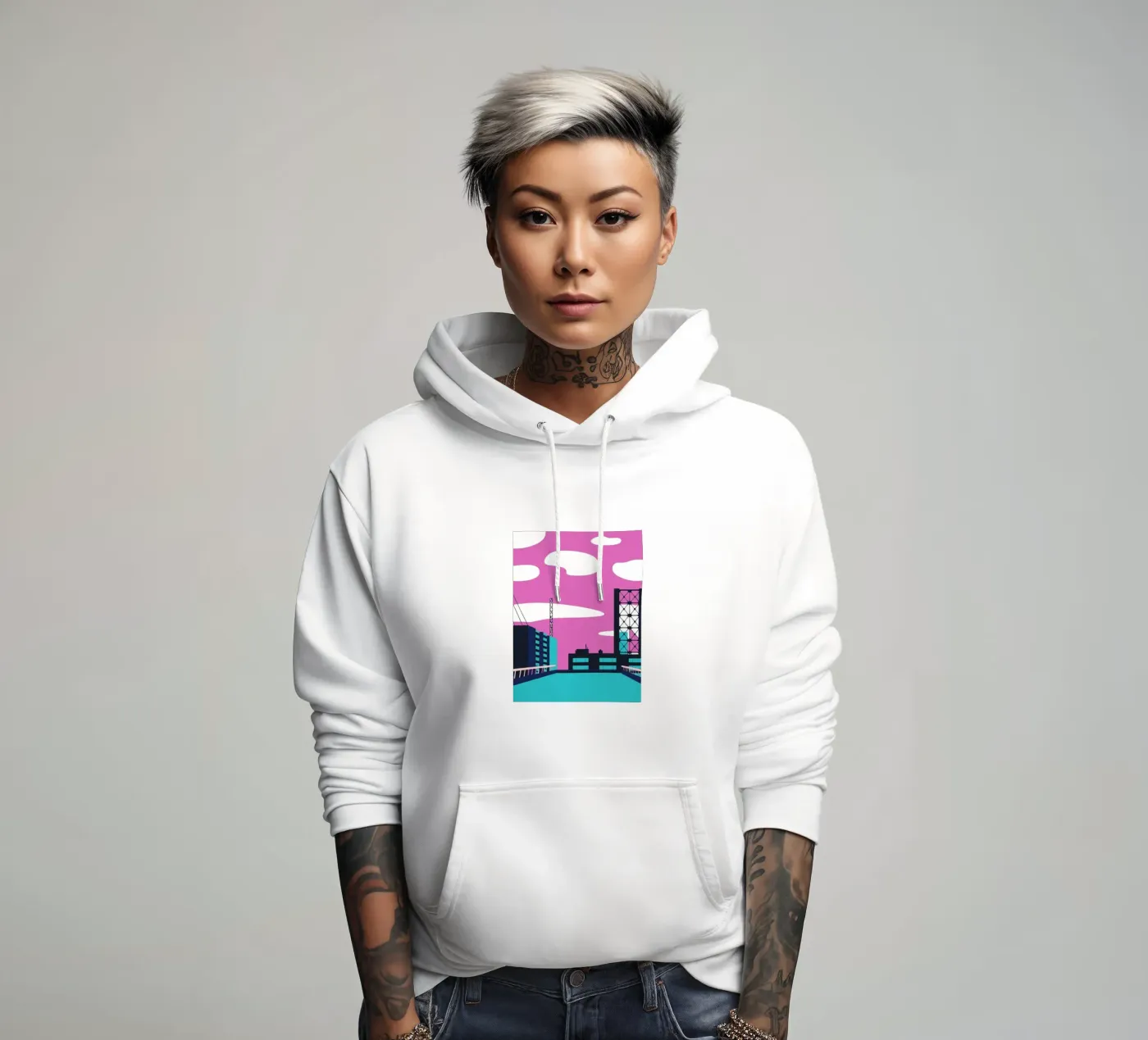 Sull'edificio felpa con cappuccio da TODAY'S SHOP