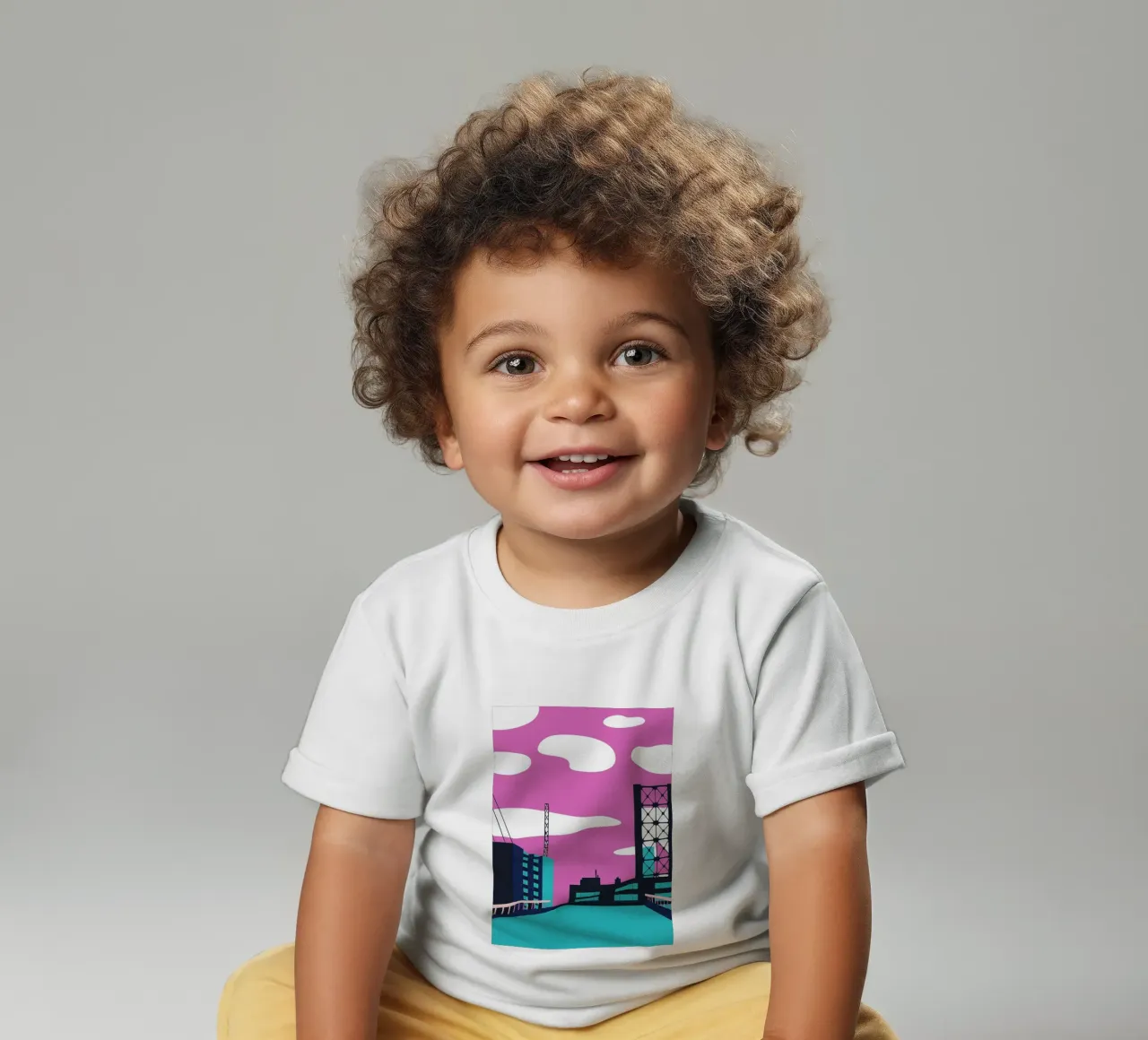 Sull'edificio maglietta neonato da TODAY'S SHOP