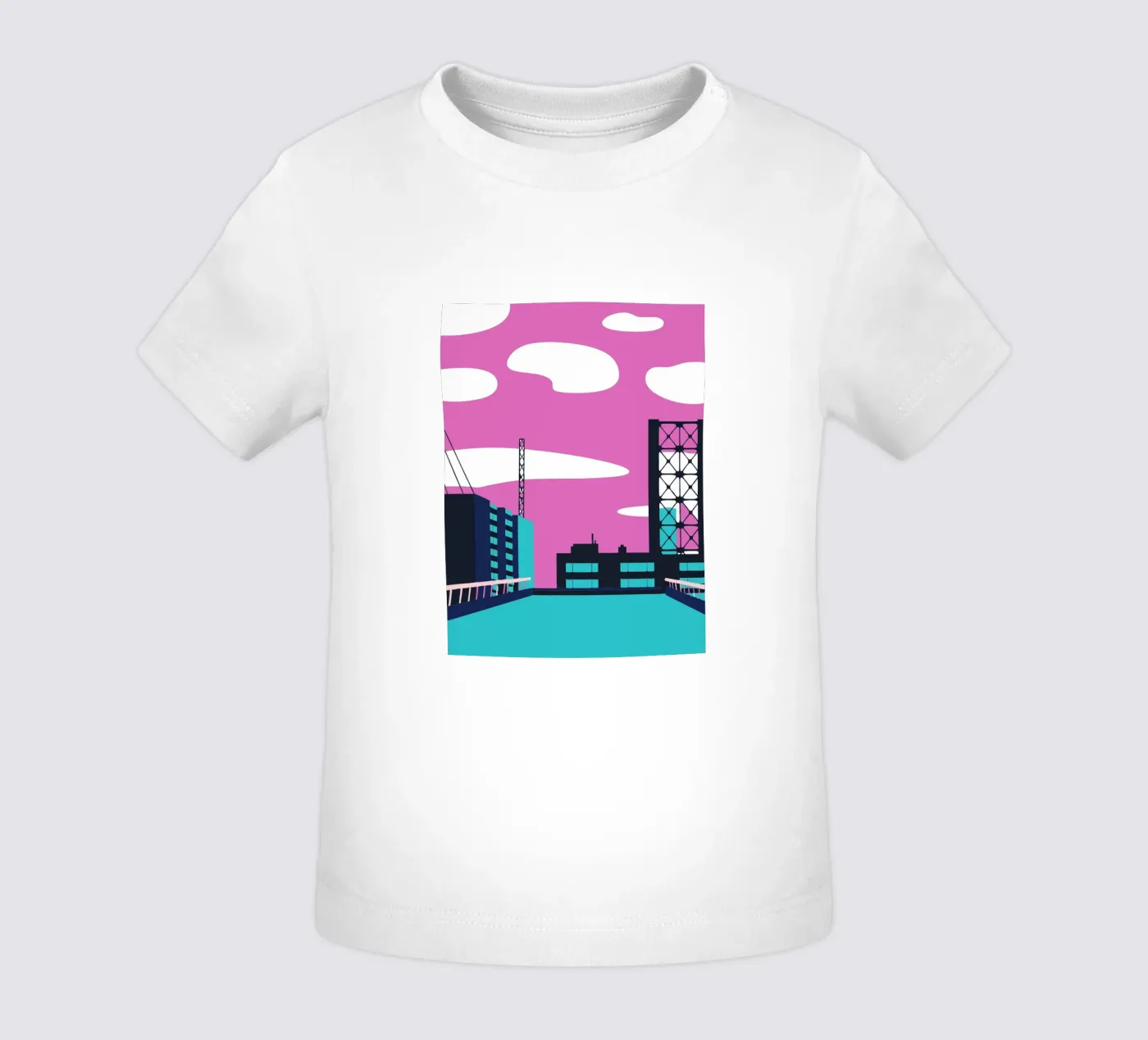 On The Building Baby T-Shirt von TODAY'S SHOP