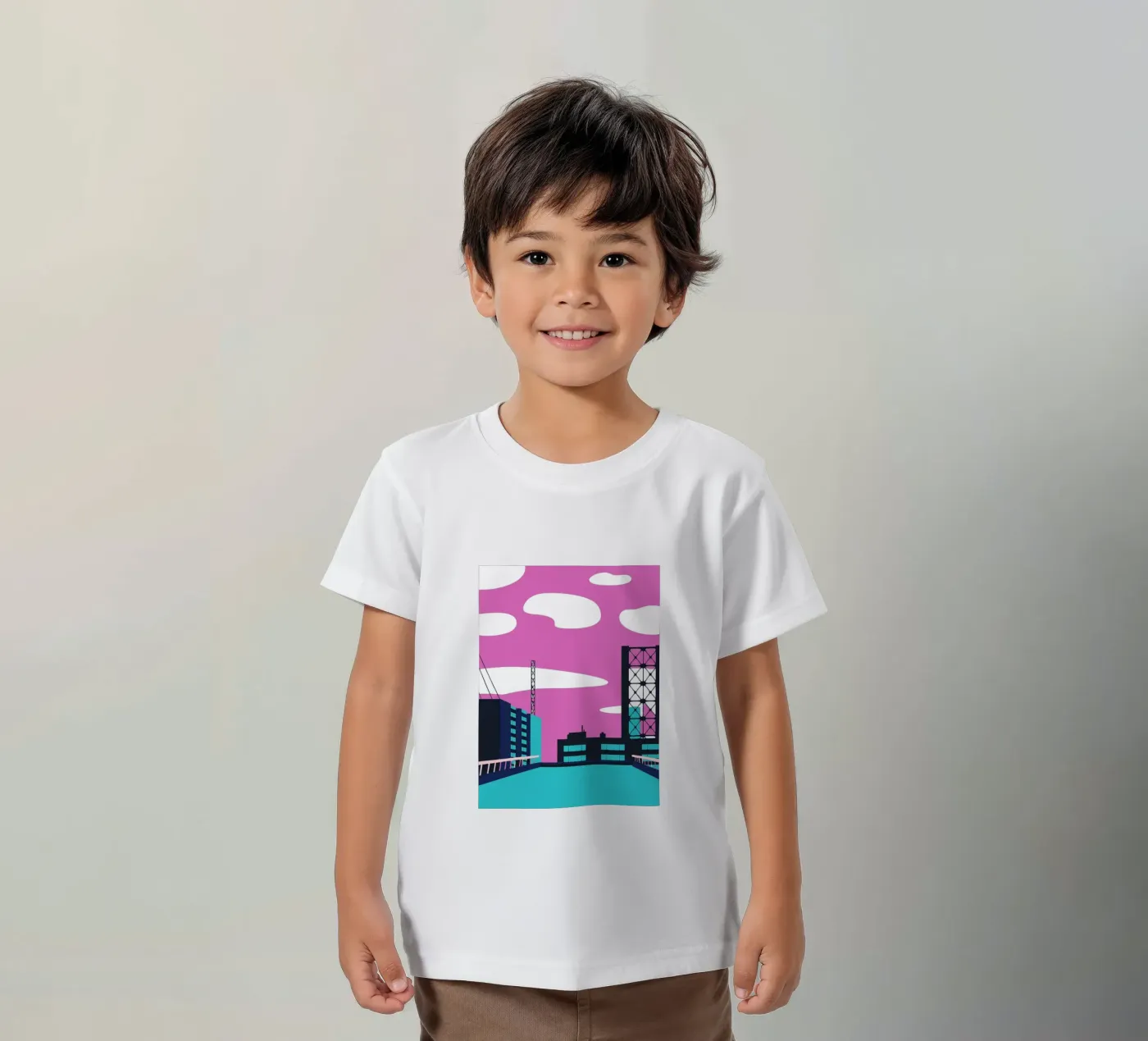 Op het gebouw kinder t-shirt van TODAY'S SHOP