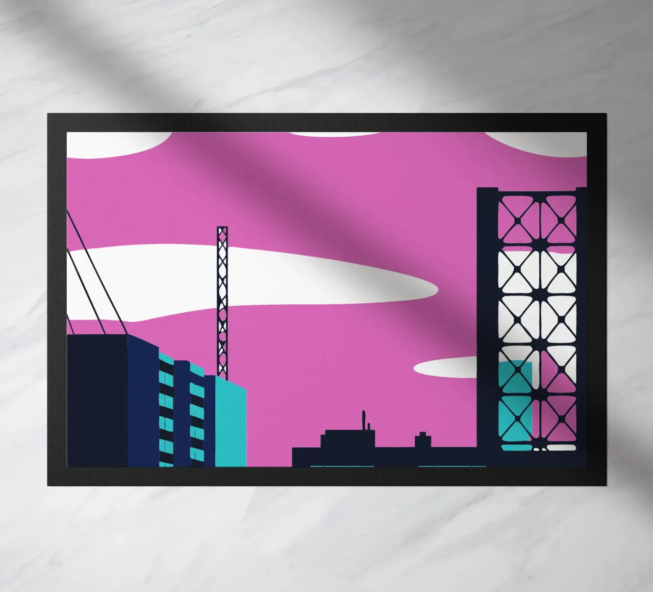 Zum Gebäude Fußmatte von TODAY'S SHOP