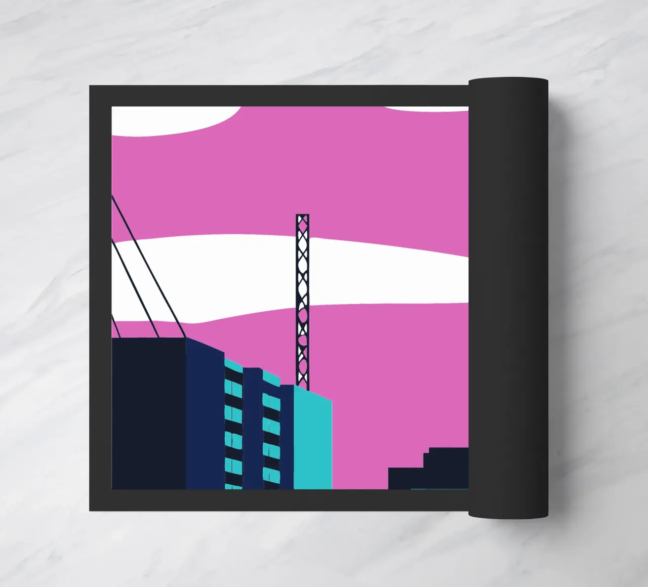 Zum Gebäude Fußmatte von TODAY'S SHOP