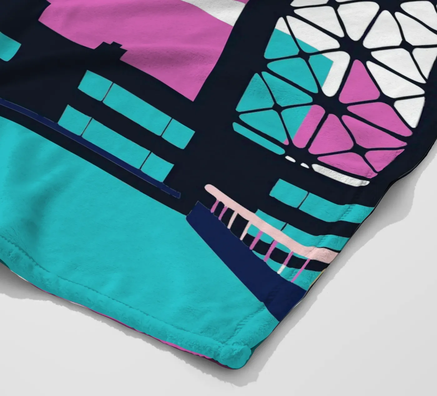 On The Building plaid polaire de TODAY'S SHOP