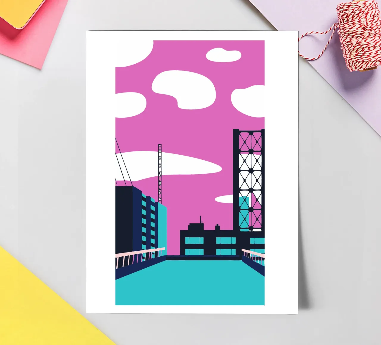 Sull'edificio foglio adesivo da TODAY'S SHOP