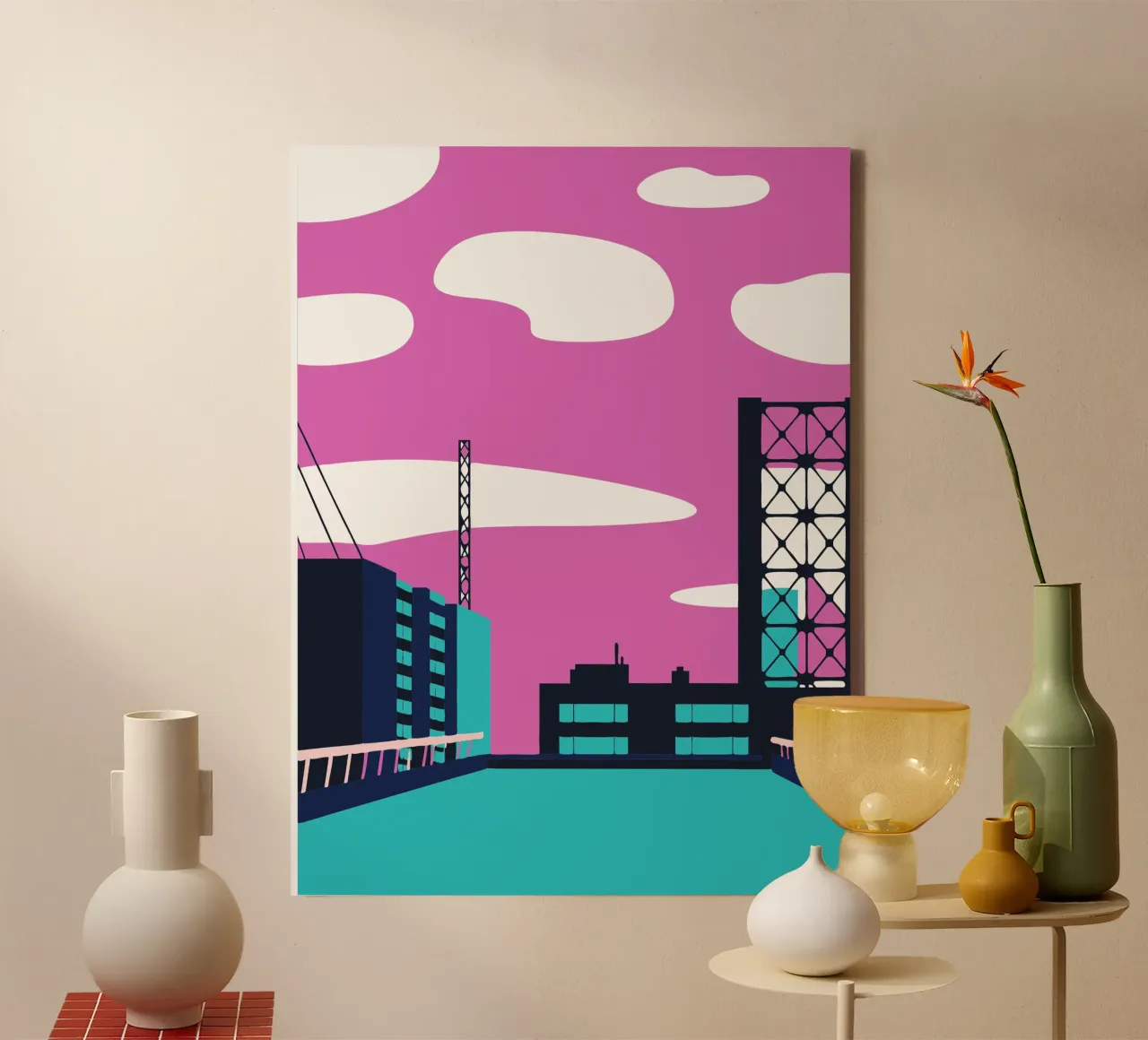 Sull'edificio tela da TODAY'S SHOP