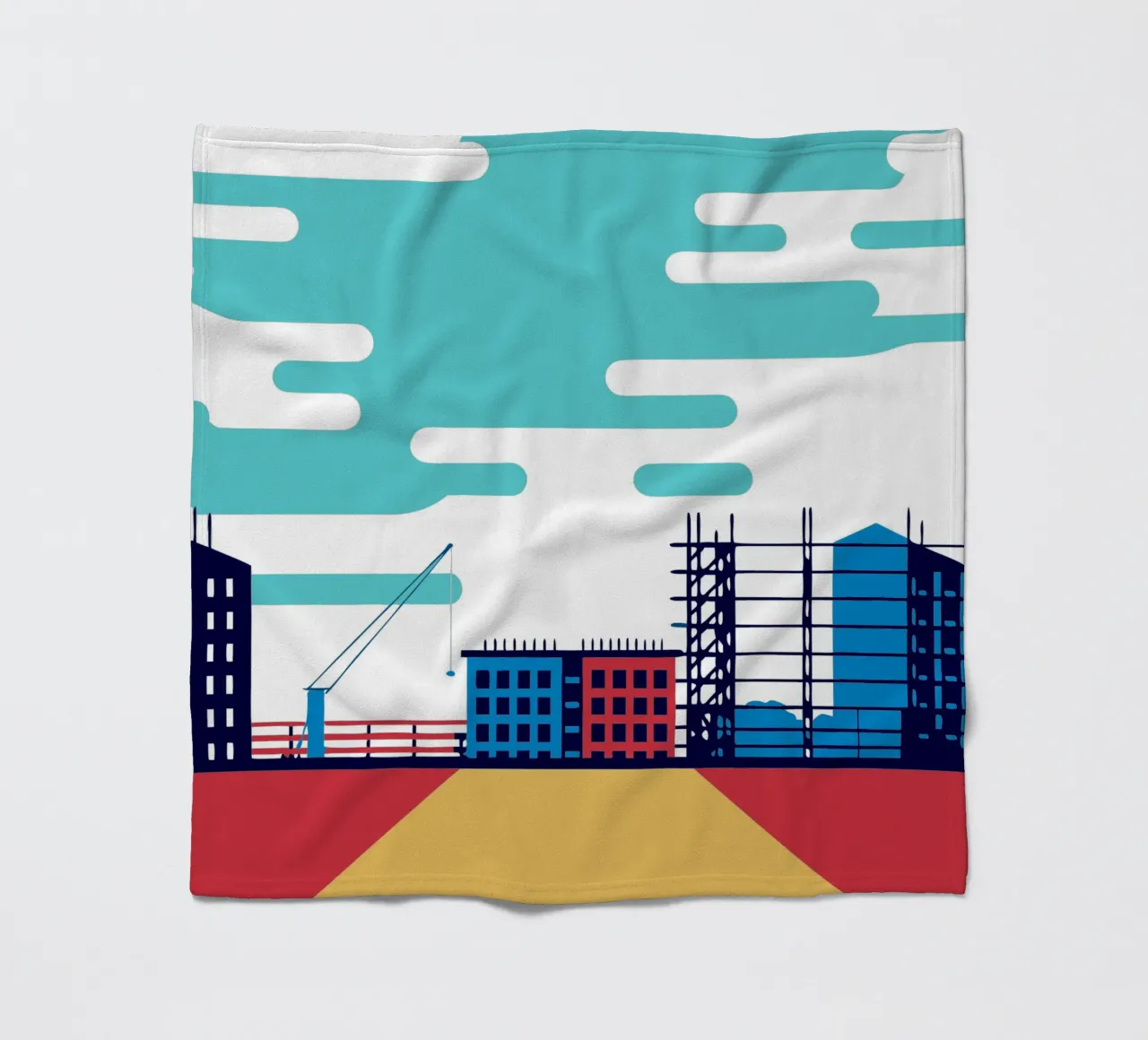 Construction fleece blanket by TODAY'S SHOP
