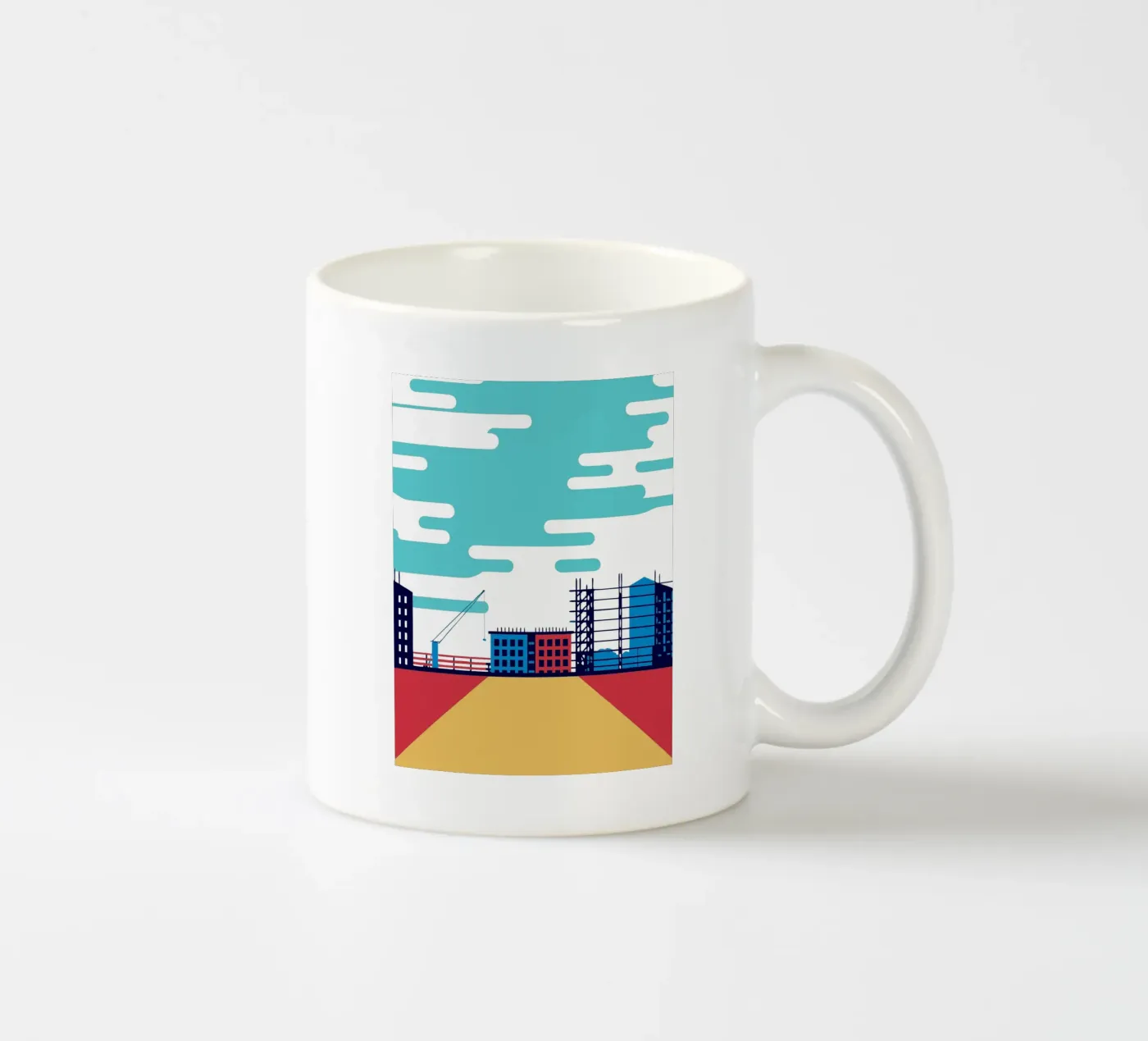 Construction ceramic mug by TODAY'S SHOP