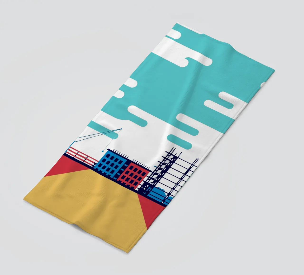 Construction beach towel by TODAY'S SHOP