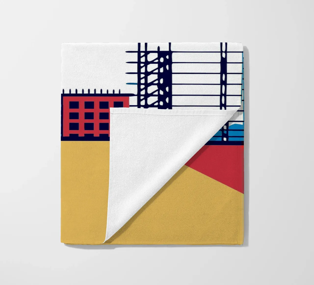 Construction beach towel by TODAY'S SHOP