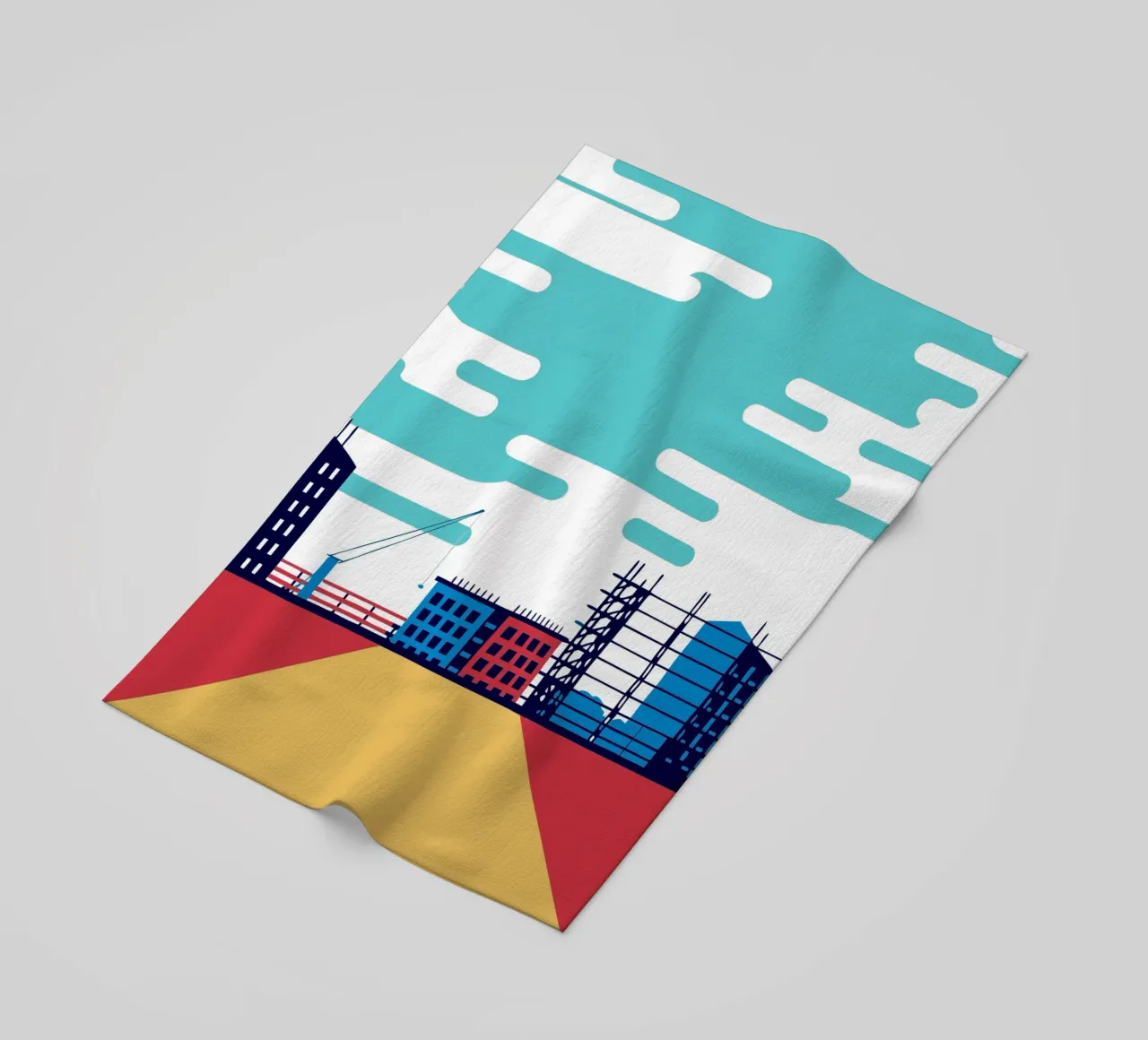 Construction beach towel by TODAY'S SHOP