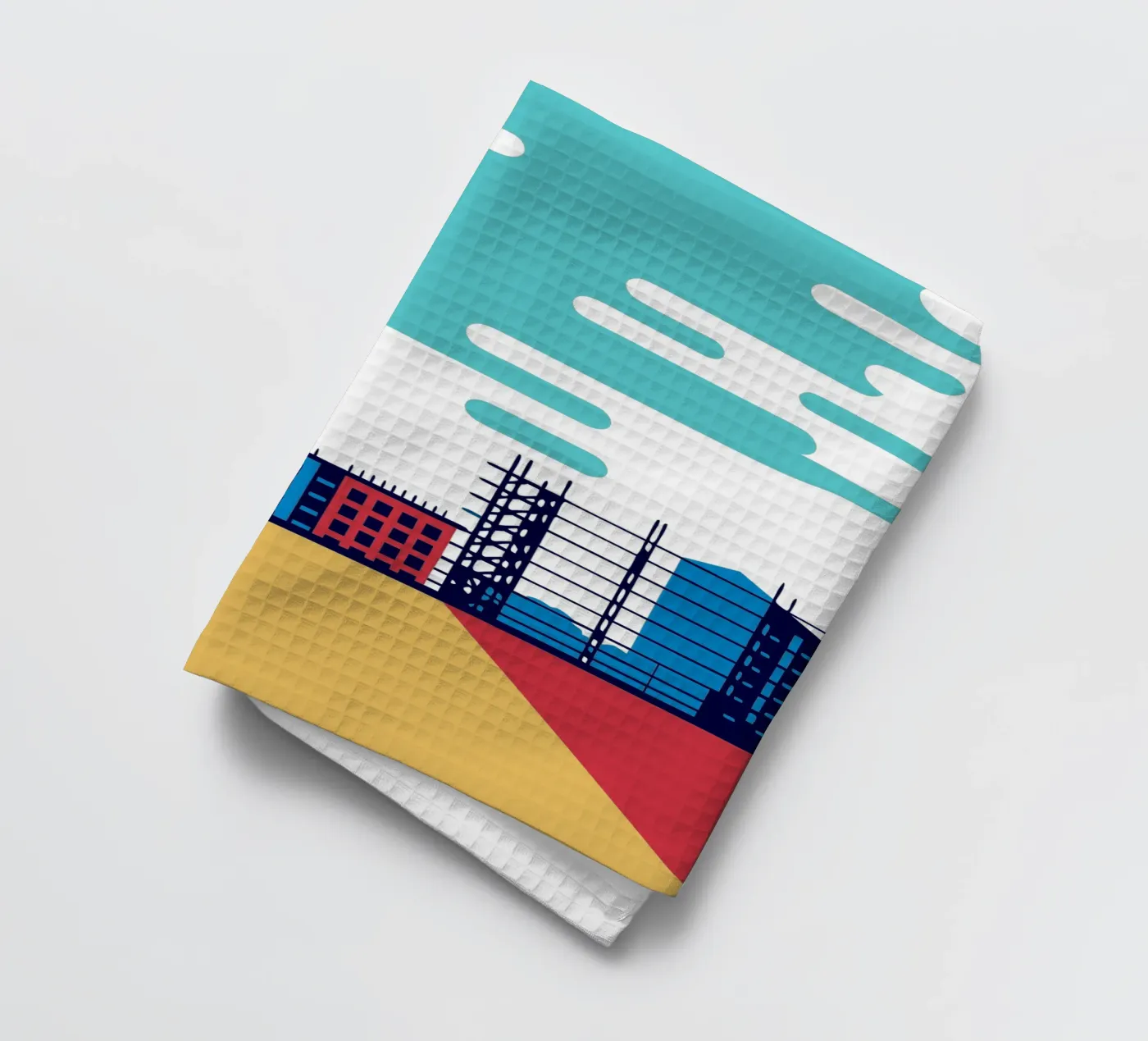 Construction tea towel by TODAY'S SHOP