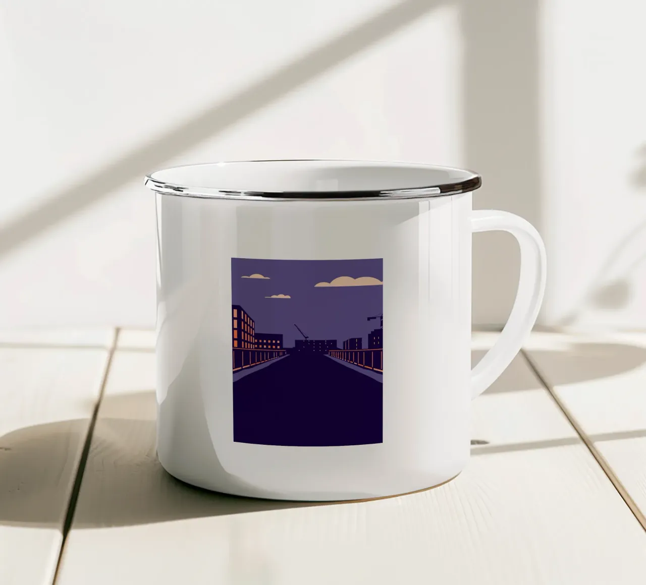 Paesaggio urbano tazza in smalto da TODAY'S SHOP