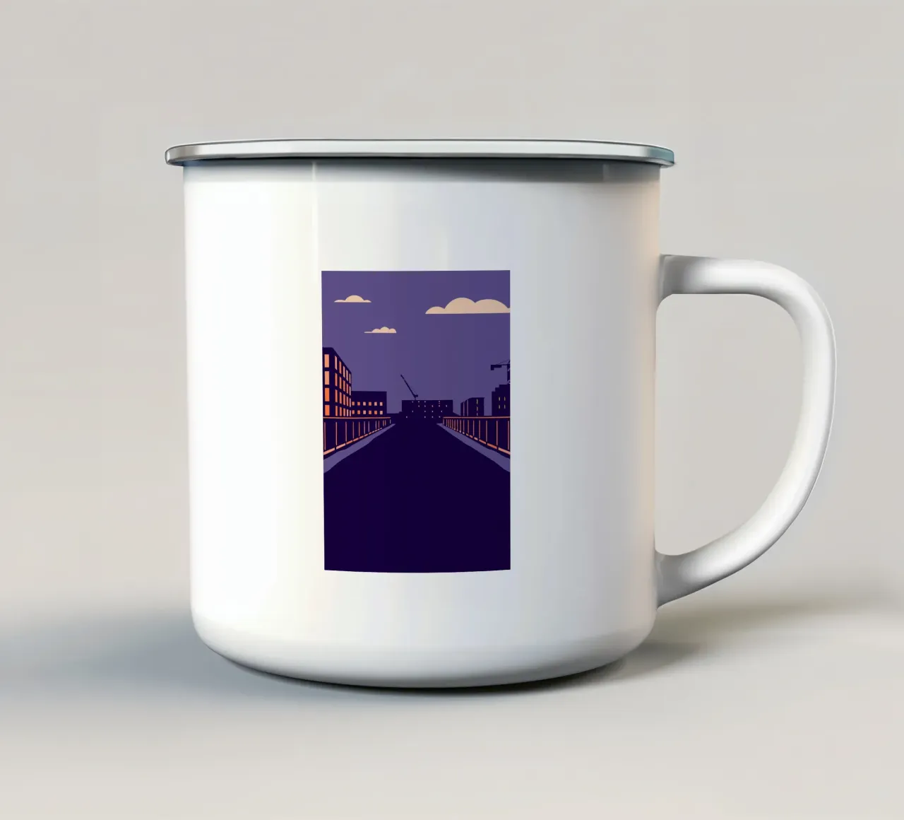 Paesaggio urbano tazza in smalto da TODAY'S SHOP